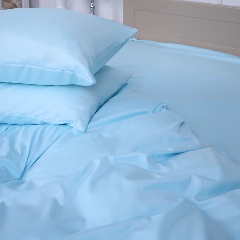 Комплект постільної білизни №12-4608 Clear Water Mikrosatin Premium Однотонний - 5