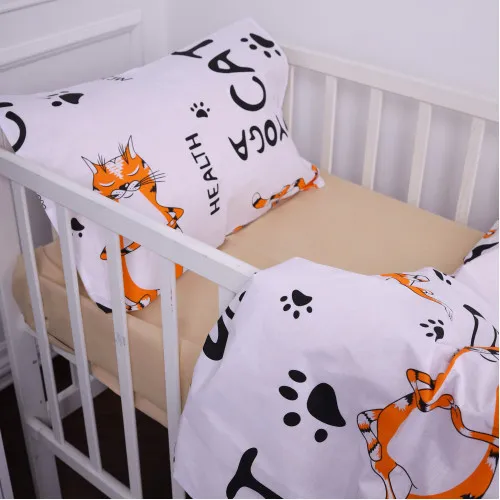 Наволочка детская Бязь Kids Time 17-0621 Yoga Cat Orange - 2