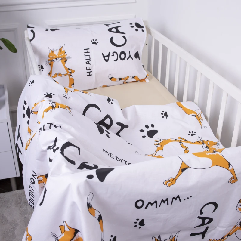 Наволочка дитяча Бязь Kids Time 17-0621 Yoga Cat Orange - 2