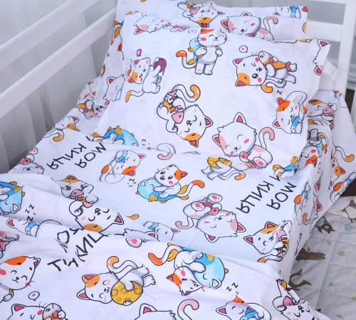 Простынь на резинке (бязь) Kids Time - высота 10 см 17-4817 Lucerne - 2