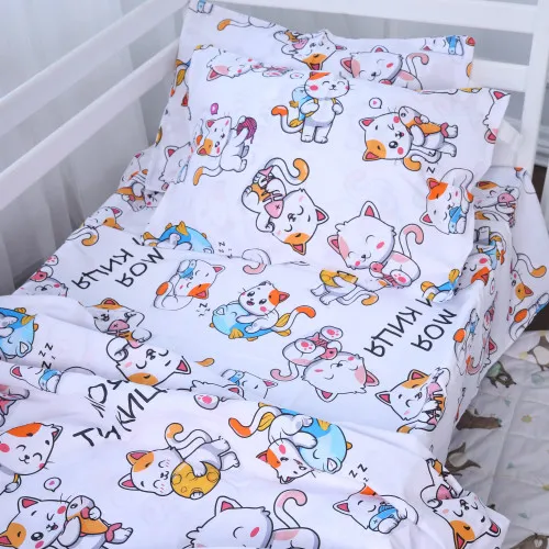 Простынь на резинке (бязь) Kids Time - высота 10 см 17-4817 Lucerne - 2