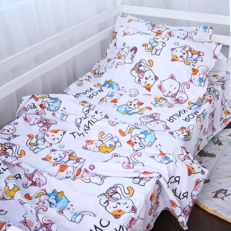 Простынь на резинке (бязь) Kids Time - высота 10 см 17-4817 Lucerne - 3