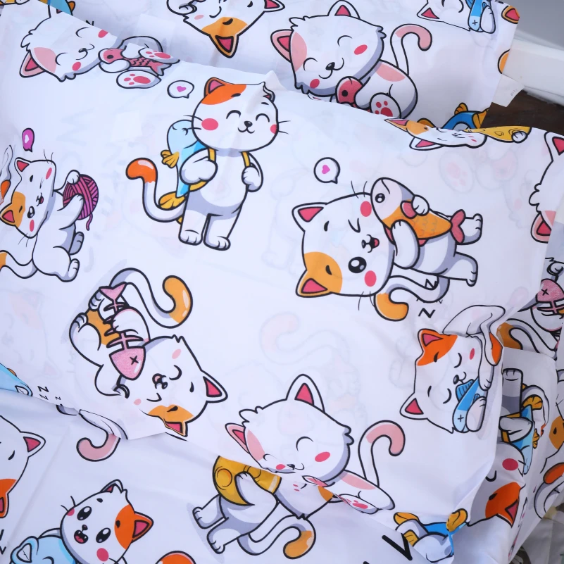 Простынь на резинке (бязь) Kids Time - высота 10 см 17-4817 Lucerne - 4