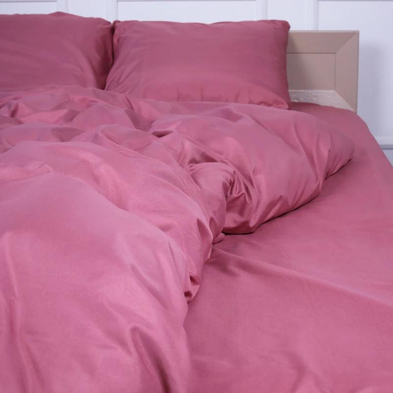 Комплект постільної білизни №17-1608 Heather Rose Mikrosatin Premium Однотонний - 2