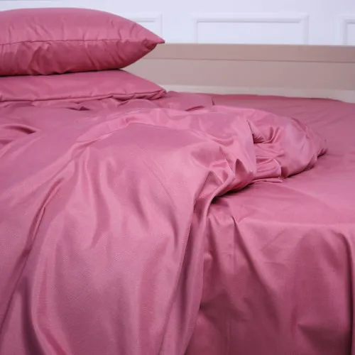 Простынь №17-1608 Heather Rose Mikrosatin Premium Однотонная