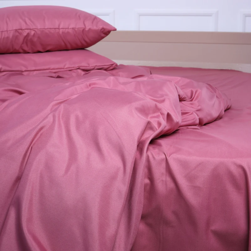 Комплект постільної білизни №17-1608 Heather Rose Mikrosatin Premium Однотонний - 6