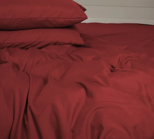 Простирадло №19-1655 Garnet Mikrosatin Premium Однотонне