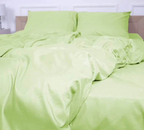  Простирадло №12-0525 Luminary Green Mikrosatin Premium Однотонне - 2