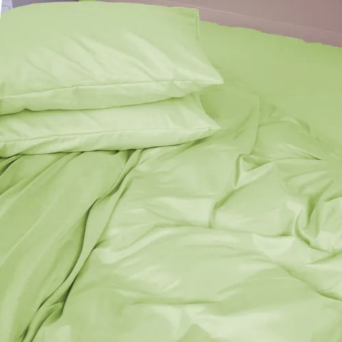 Простынь №12-0525 Luminary Green Mikrosatin Premium Однотонная