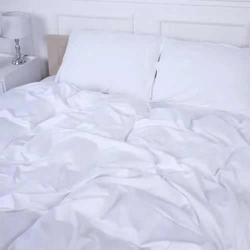 Підковдра №18-0000 White Mikrosatin Premium Однотонна - 2