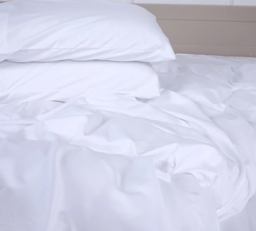 Простирадло №18-0000 White Mikrosatin Premium Однотонне