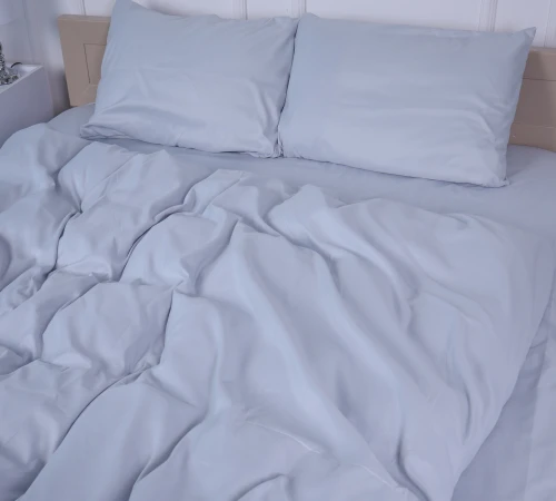 Простирадло №14-4102 Glacier Gray Mikrosatin Premium Однотонне - 2