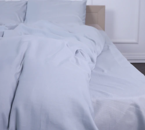 Простирадло №14-4102 Glacier Gray Mikrosatin Premium Однотонне