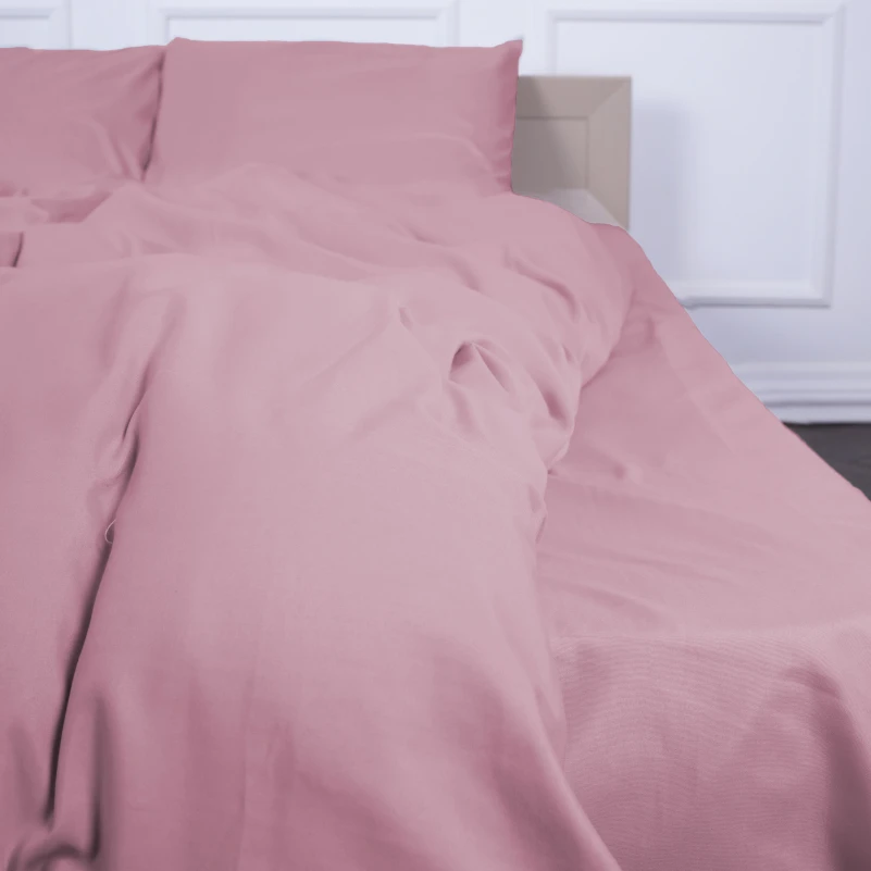 Комплект постільної білизни №15-1415 Coral Cloud Mikrosatin Premium Однотонний - 2