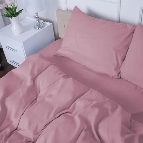 Комплект постільної білизни №15-1415 Coral Cloud Microfiber Premium Однотонний - 4
