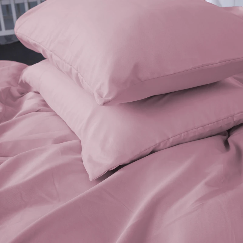 Комплект постільної білизни №15-1415 Coral Cloud Mikrosatin Premium Однотонний - 4