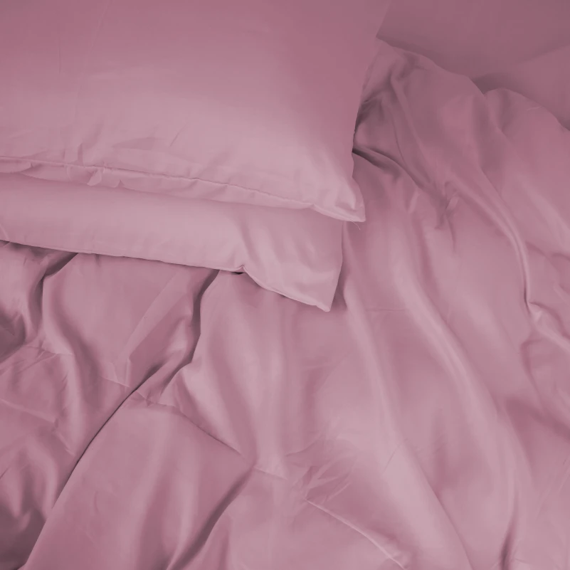 Комплект постільної білизни №15-1415 Coral Cloud Mikrosatin Premium Однотонний - 6