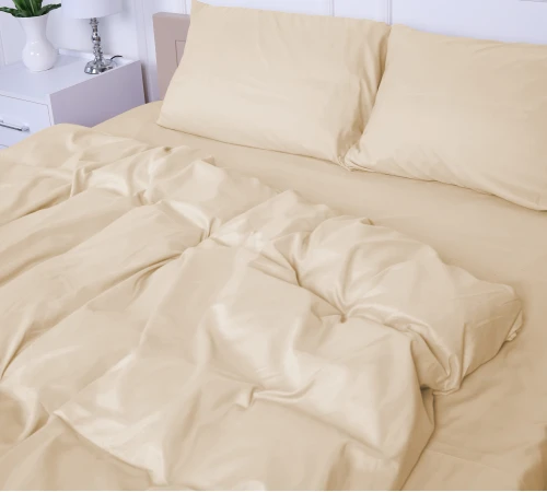  Простирадло №11-0103 Egret Mikrosatin Premiumm Однотонне - 2