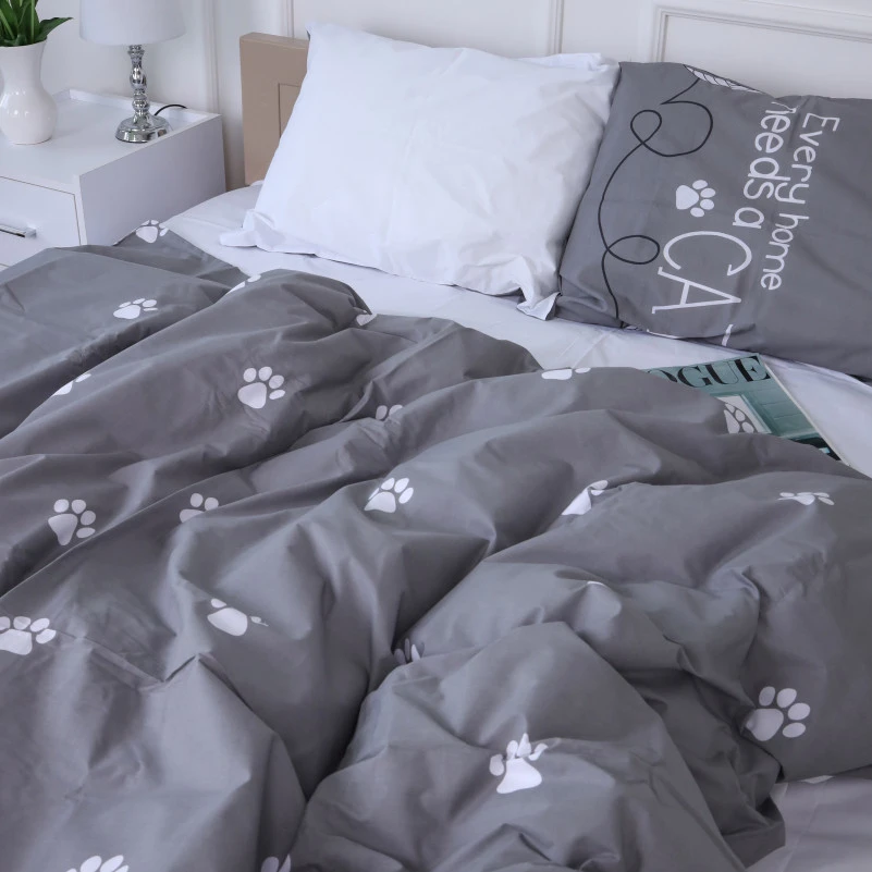 Комплект постільної білизни Бязь 17-4737 Cat's paws - 1