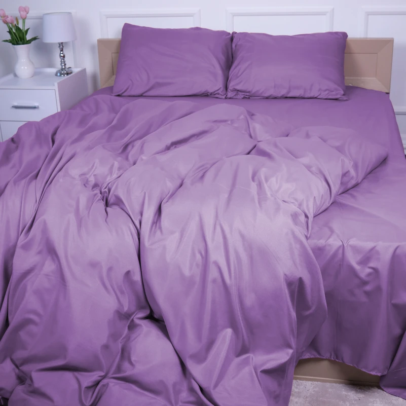  Комплект постільної білизни №16-3310 Lavander Herb Mikrosatin Premium Однотонний - 3
