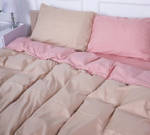 Комплект постільної білизни Yepes (15-1415 + 15-1214) Mikrosatin Premium Двусторонній