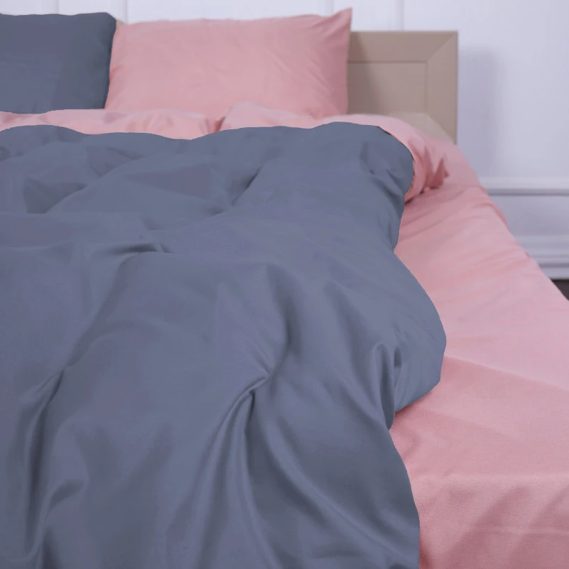 Комплект постільної білизни Estivella (15-1415 + 19-0000) Mikrosatin Premium Двусторонній - 2