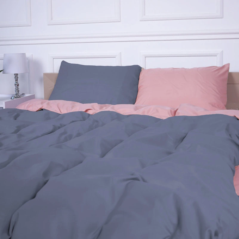 Комплект постільної білизни Estivella (15-1415 + 19-0000) Mikrosatin Premium Двусторонній - 1