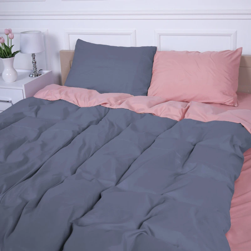 Комплект постільної білизни Estivella (15-1415 + 19-0000) Mikrosatin Premium Двусторонній - 4