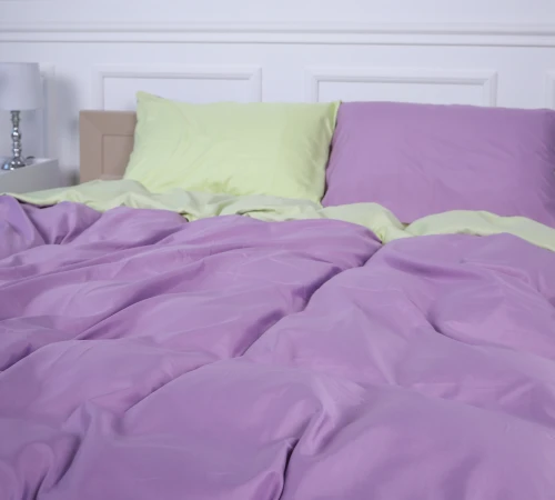 Комплект постільної білизни Viguera (12-0525 + 16-3310) Mikrosatin Premium Двусторонній - 2