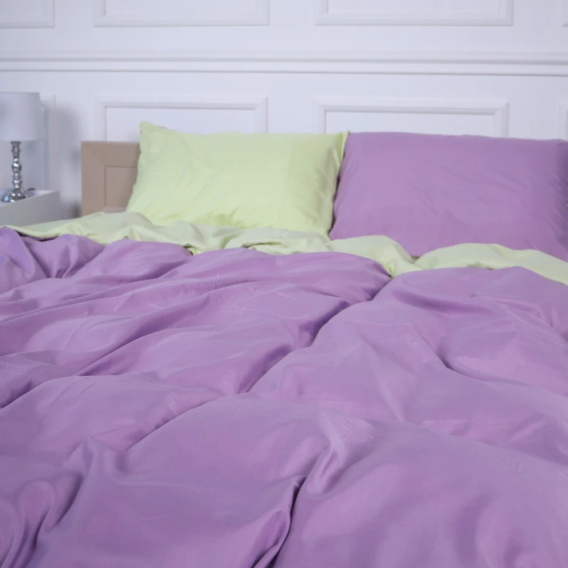 Комплект постільної білизни Viguera (12-0525 + 16-3310) Mikrosatin Premium Двусторонній - 1