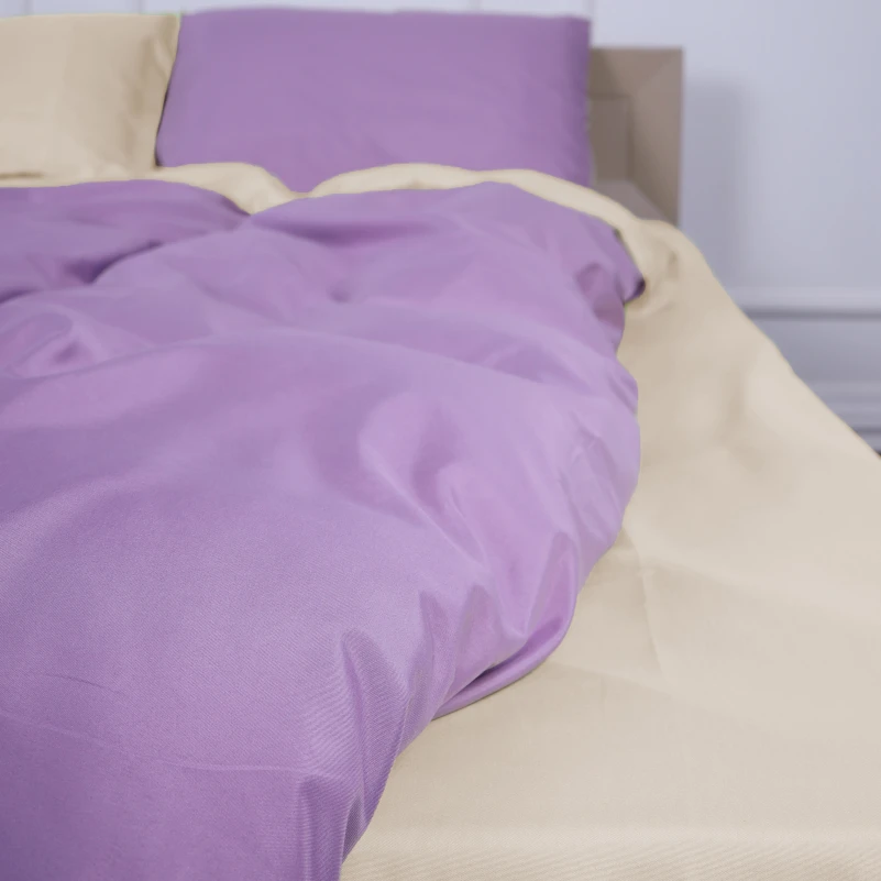 Комплект постільної білизни Margolles (12-0712 + 16-3310) Mikrosatin Premium Двусторонній - 2