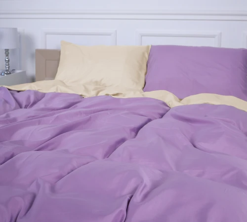 Комплект постільної білизни Margolles (12-0712 + 16-3310) Mikrosatin Premium Двусторонній - 2