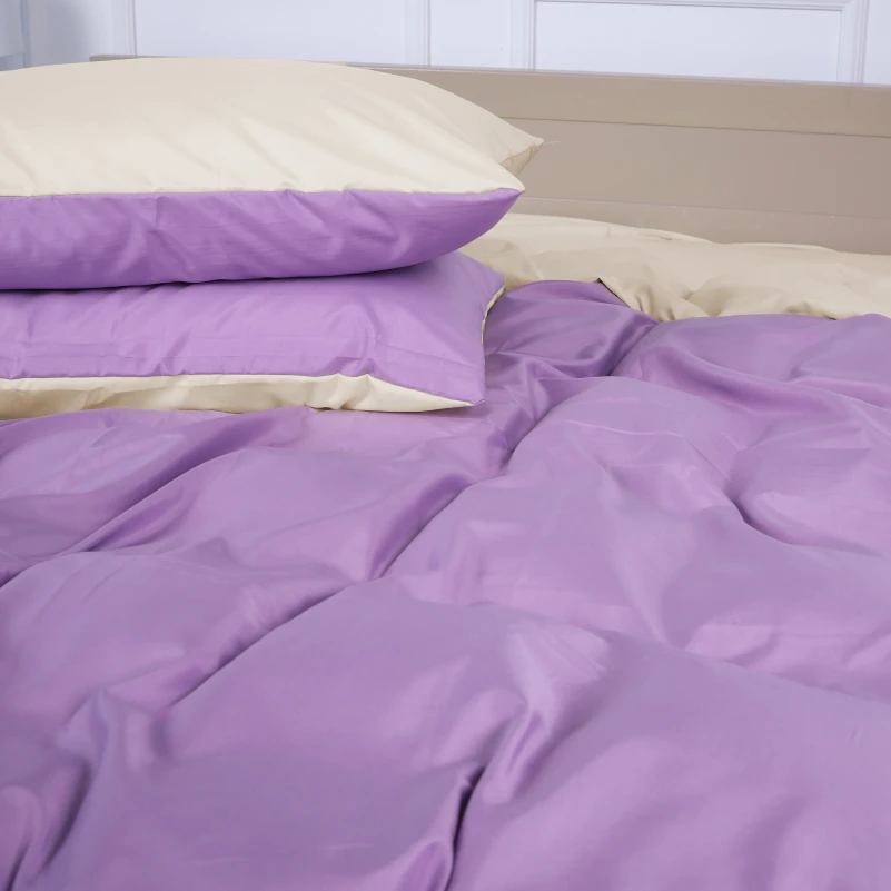 Комплект постільної білизни Margolles (12-0712 + 16-3310) Mikrosatin Premium Двусторонній - 3