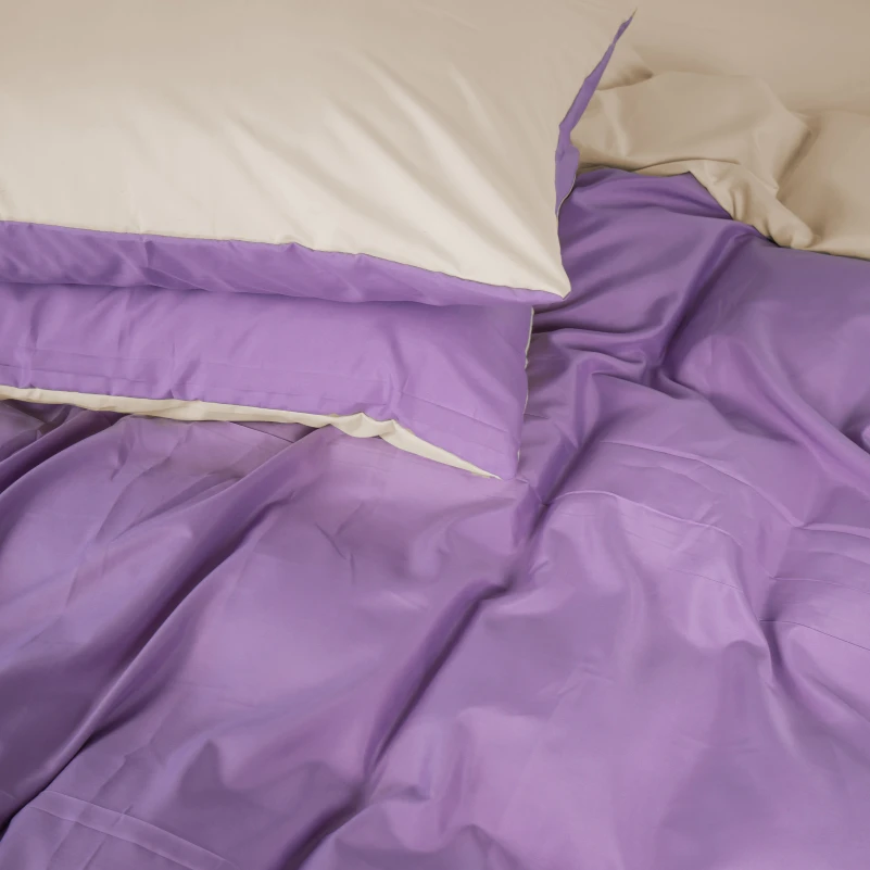 Комплект постільної білизни Margolles (12-0712 + 16-3310) Mikrosatin Premium Двусторонній - 4