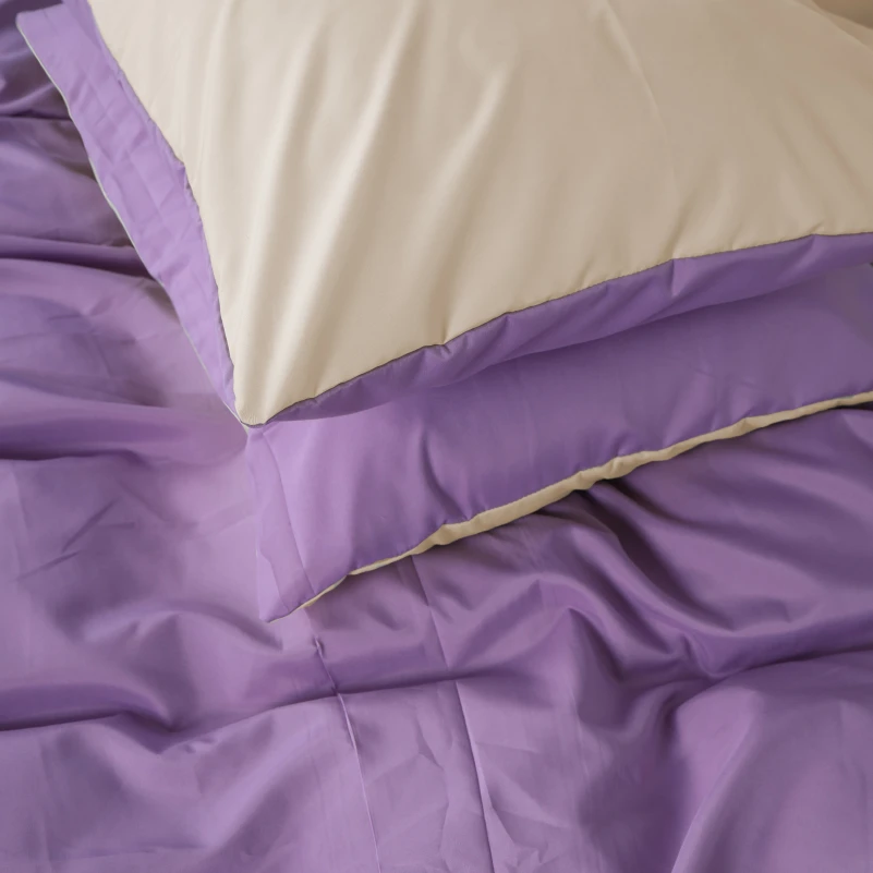 Комплект постільної білизни Margolles (12-0712 + 16-3310) Mikrosatin Premium Двусторонній - 5