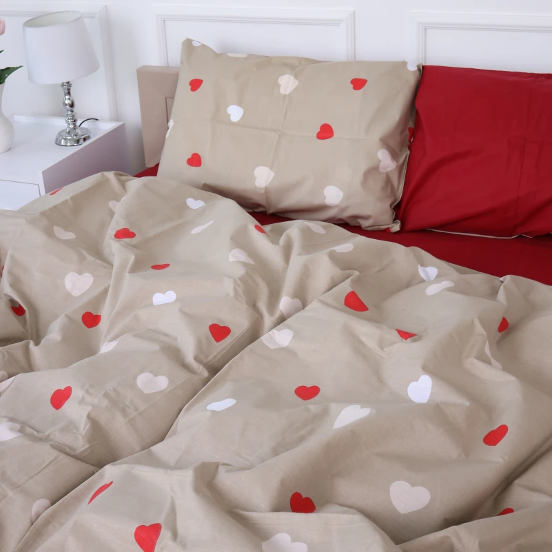 Наволочка Бязь 17-4750 Multicolored hearts - 2