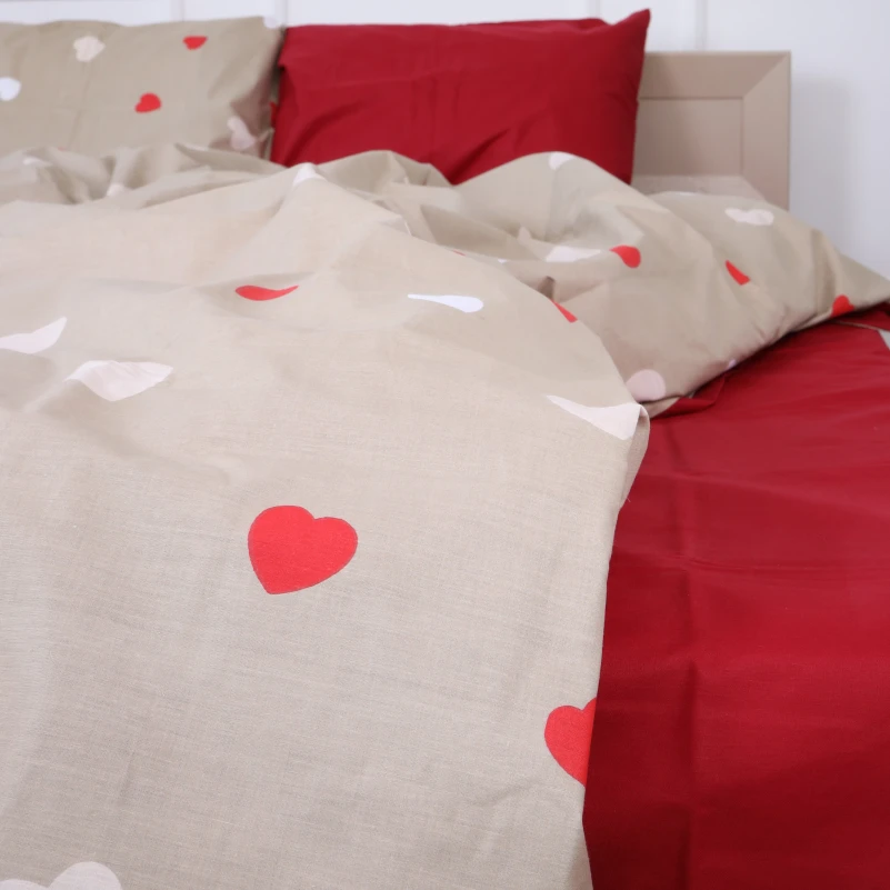 Наволочка Бязь 17-4750 Multicolored hearts - 4