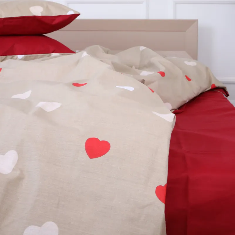 Простирадло Ranforce Elite 17-4750 Multicolored hearts