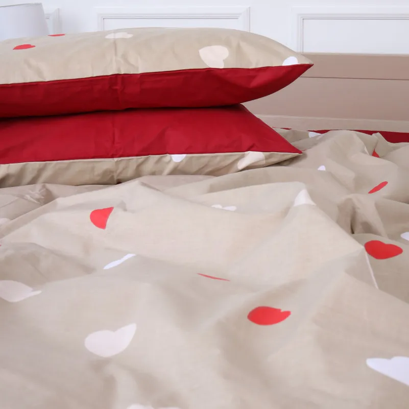 Простирадло Ranforce Elite 17-4750 Multicolored hearts - 1