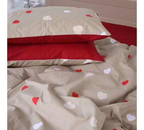 Наволочка Бязь 17-4750 Multicolored hearts