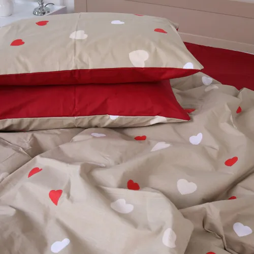 Наволочка Бязь 17-4750 Multicolored hearts