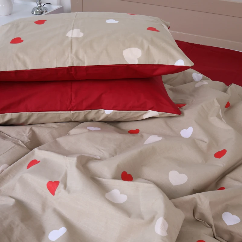 Наволочка Бязь 17-4750 Multicolored hearts