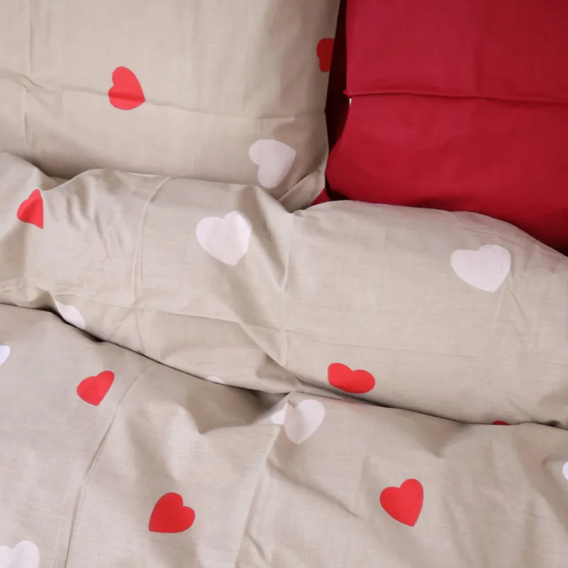 Простирадло Ranforce Elite 17-4750 Multicolored hearts - 4