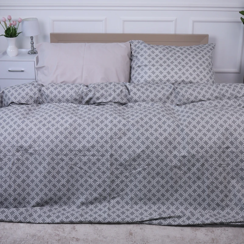 Комплект постільної білизни Ranforce Elite 17-4740 Rhombuses