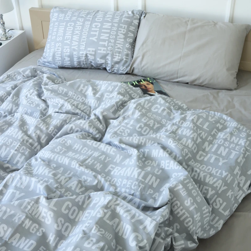 Комплект постільної білизни Бязь 17-4739 Newspaper