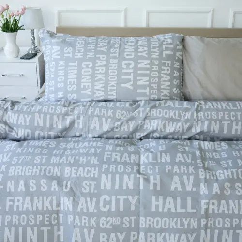 Комплект постільної білизни Ranforce Elite 17-4739 Newspaper - 2