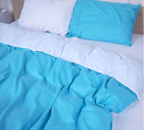 Комплект постільної білизни Selores (18-0000 + 18-4735) Mikrosatin Premium Двусторонній