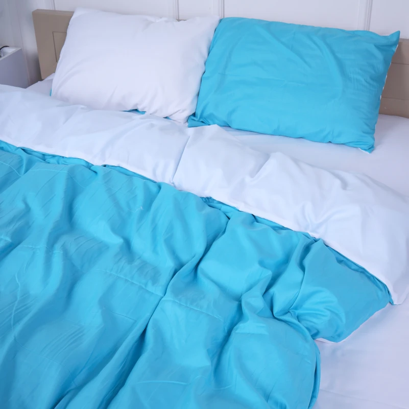 Комплект постільної білизни Selores (18-0000 + 18-4735) Mikrosatin Premium Двусторонній