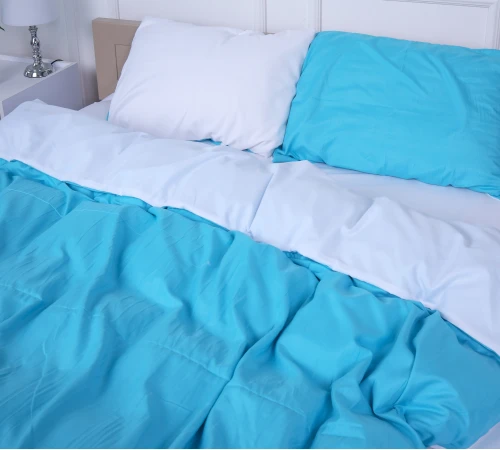 Комплект постільної білизни Selores (18-0000 + 18-4735) Mikrosatin Premium Двусторонній - 2