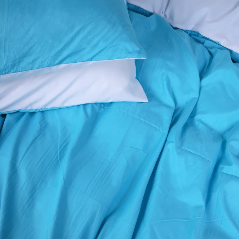 Комплект постільної білизни Selores (18-0000 + 18-4735) Mikrosatin Premium Двусторонній - 5